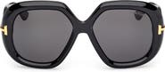 TOM FORD 56mm Geometric Sunglasses