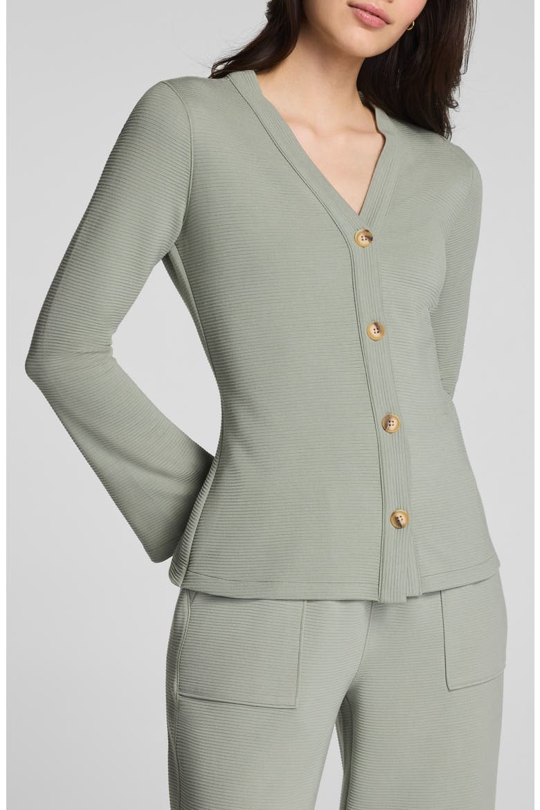 French Rib Cardigan, Main, color, SAGE BRUSH
