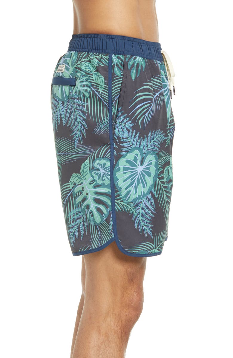 Fair Harbor The Anchor Swim Trunks, Alternate, color, Navy Evergreen
