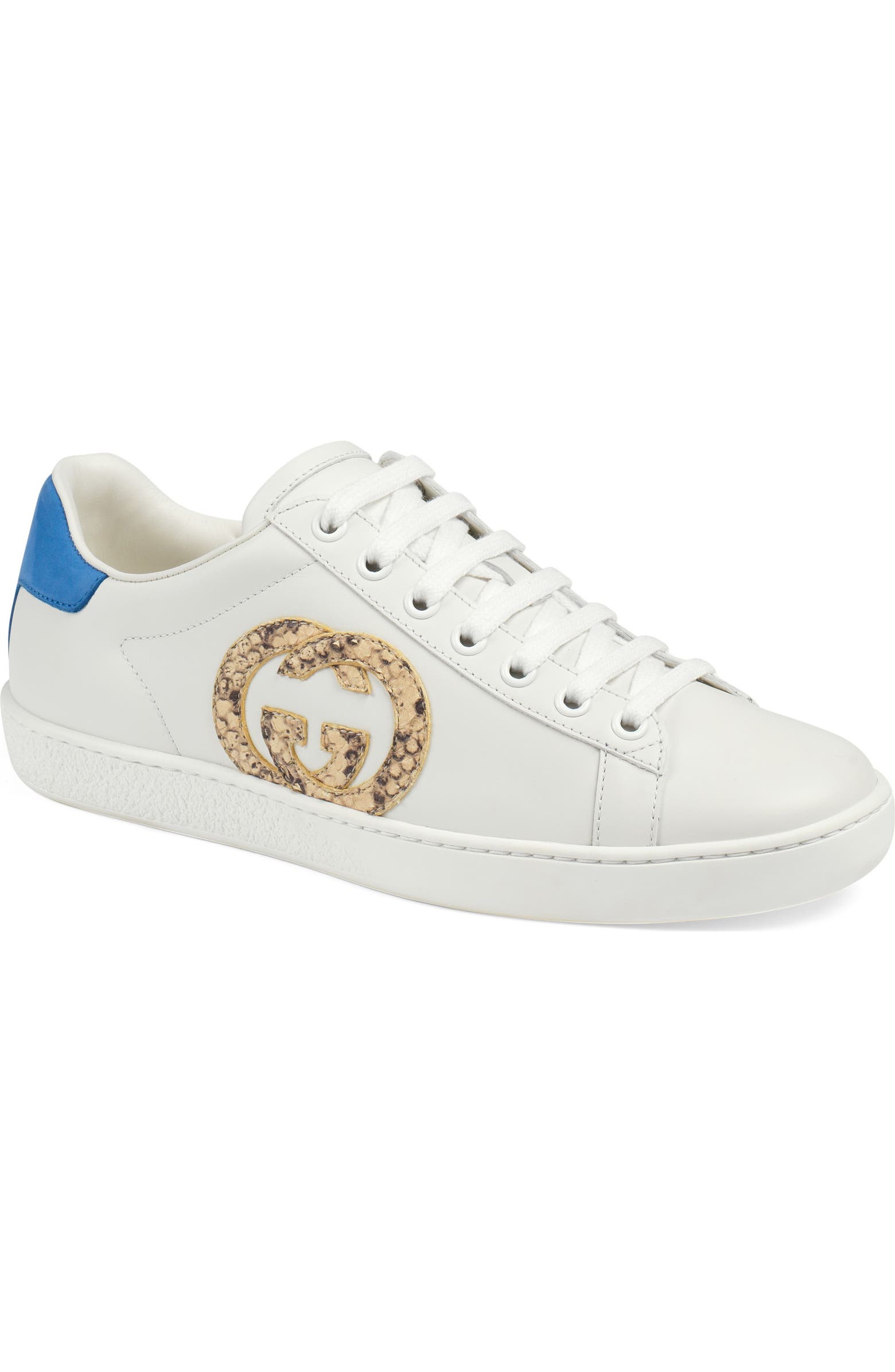 Gucci Ace Python Gucci New Ace Genuine Python Logo Tennis Sneaker (Women) | Nordstrom