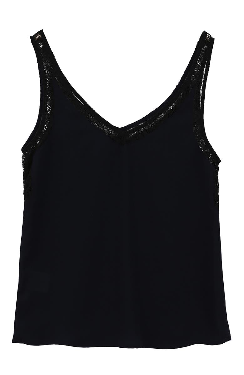 FRNCH Lace Trim Tank, Main, color,
