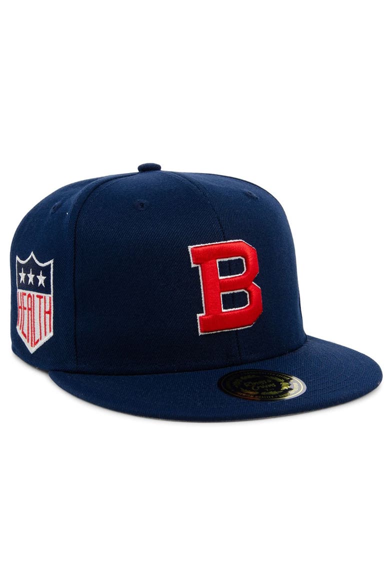 Men's Rings & Crwns Navy Baltimore Elite Giants Team Fitted Hat, Alternate, color, Navy