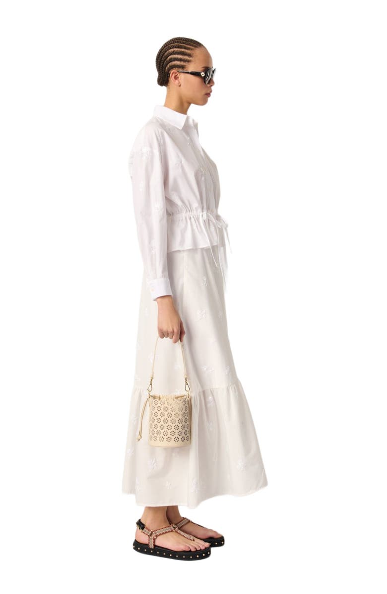 maje Short embroidered shirt, Alternate, color, 