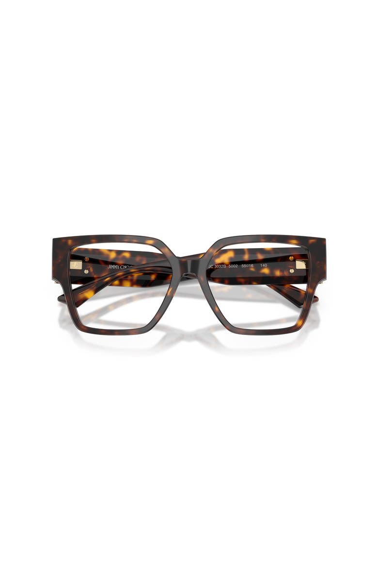 55mm Square optical glasses, Alternate, color, Tortoise