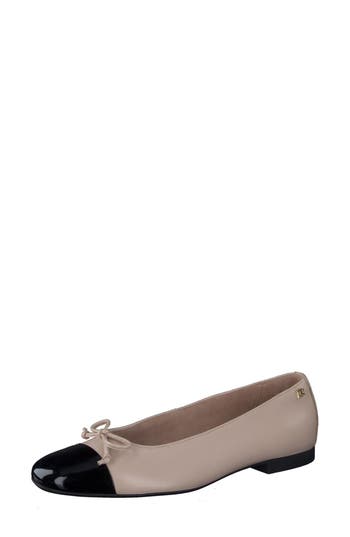 Paul Green Violet Ballet Flat In Neutral