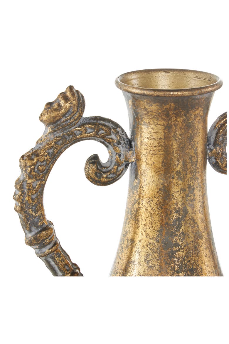 Golden Metal Vase, Alternate, color, GOLD