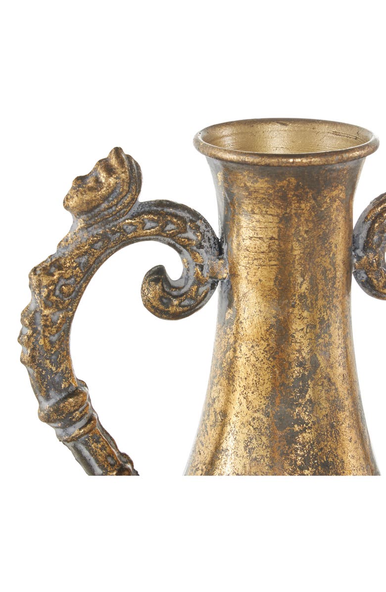 VIVIAN LUNE HOME Golden Metal Vase, Alternate, color,