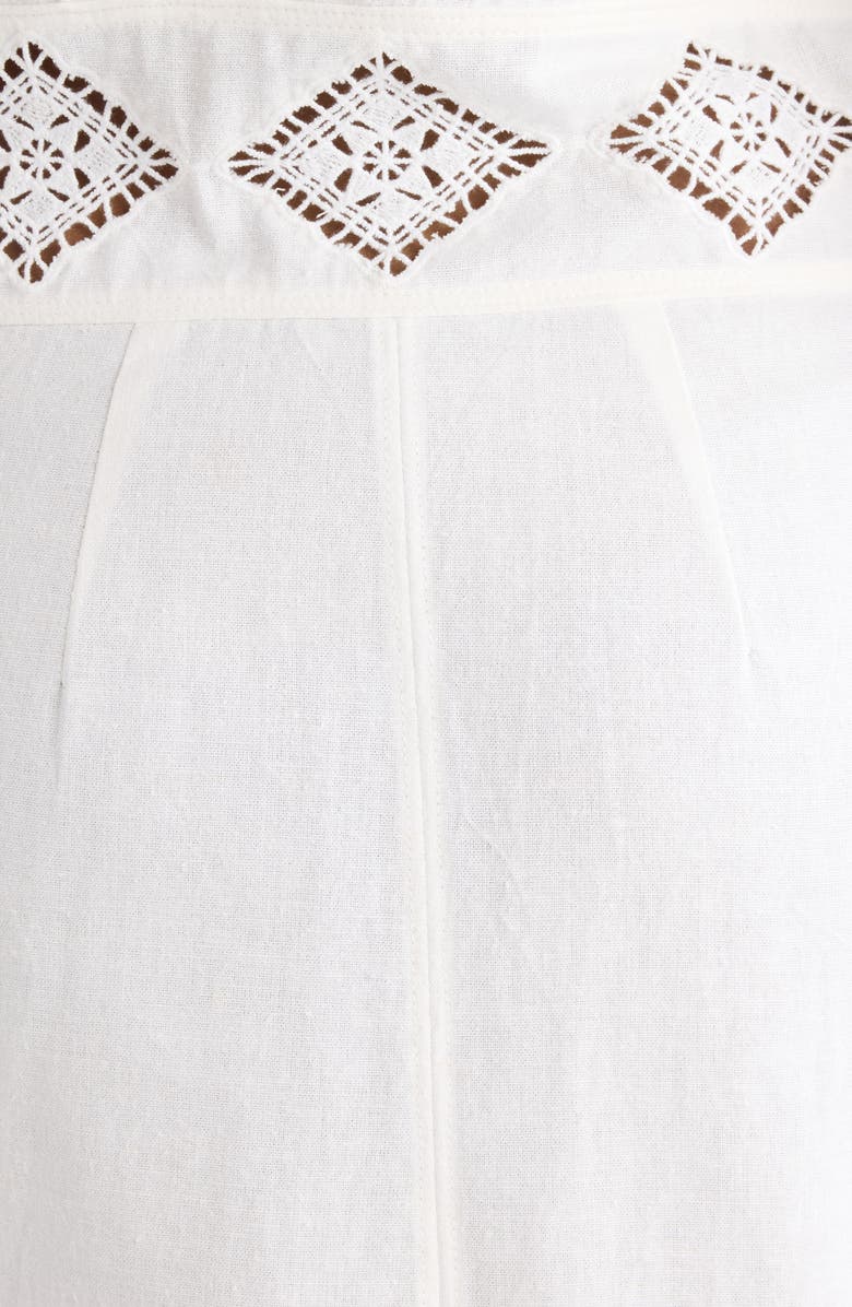 Isabel Marant Nelsane Embroidered Lace Sundress, Alternate, color, White