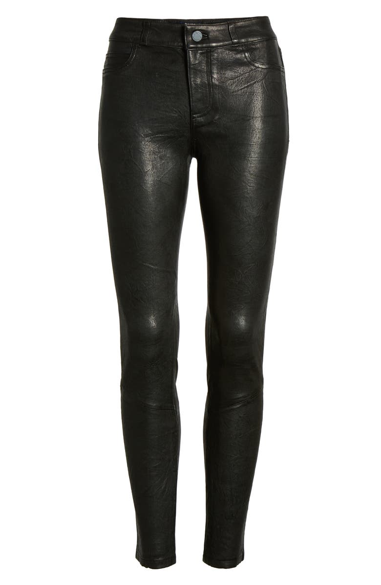 PAIGE 'Verdugo' Ankle Skinny Leather Pants, Alternate, color,