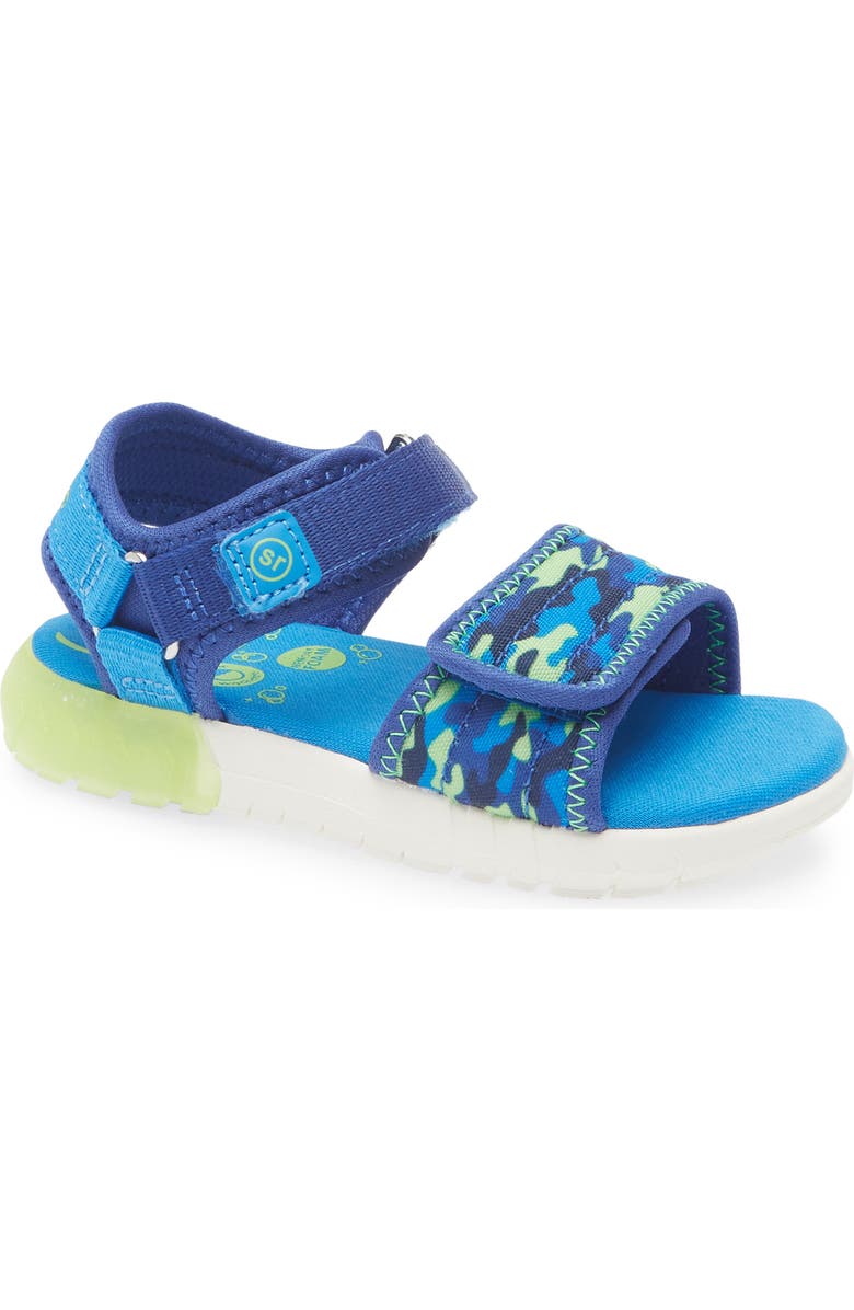 Stride Rite Kids' Kitt Light-Up Sandal, Main, color, Blue