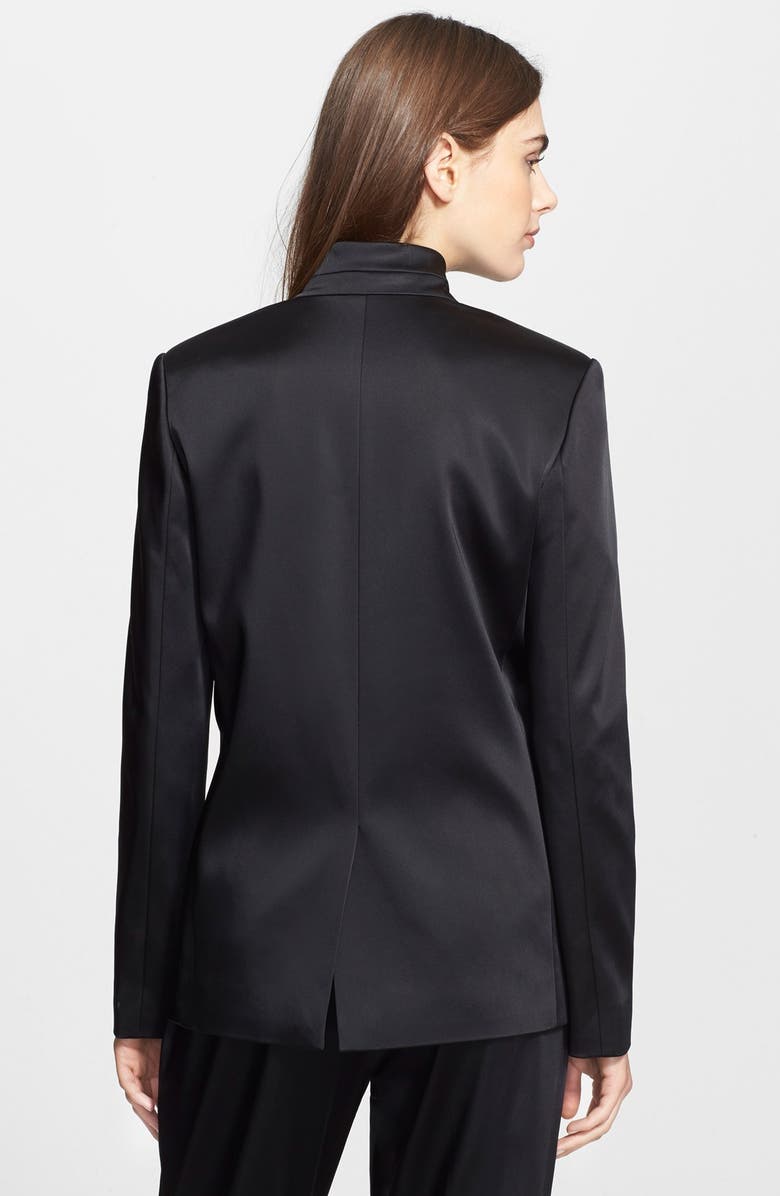 alexanderwang.t T by Alexander Wang Stretch Satin Open Blazer, Alternate, color, 