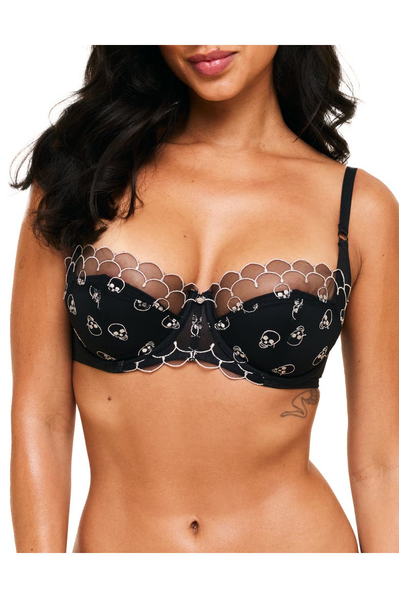 Bettie Contour Balconette Bra, Main, color, Dark Grey