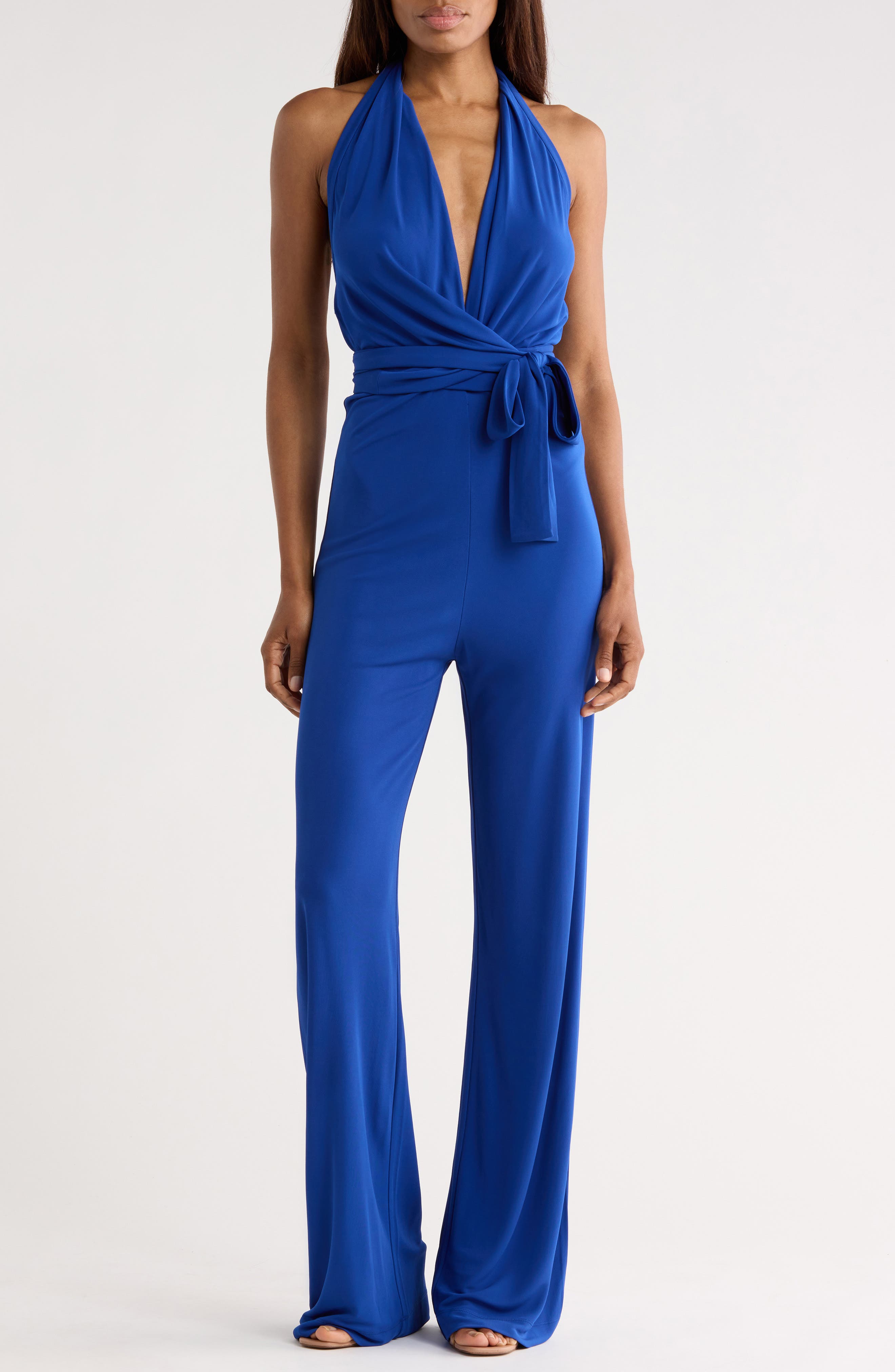 Diane von Furstenberg Delia Halter Neck Jumpsuit