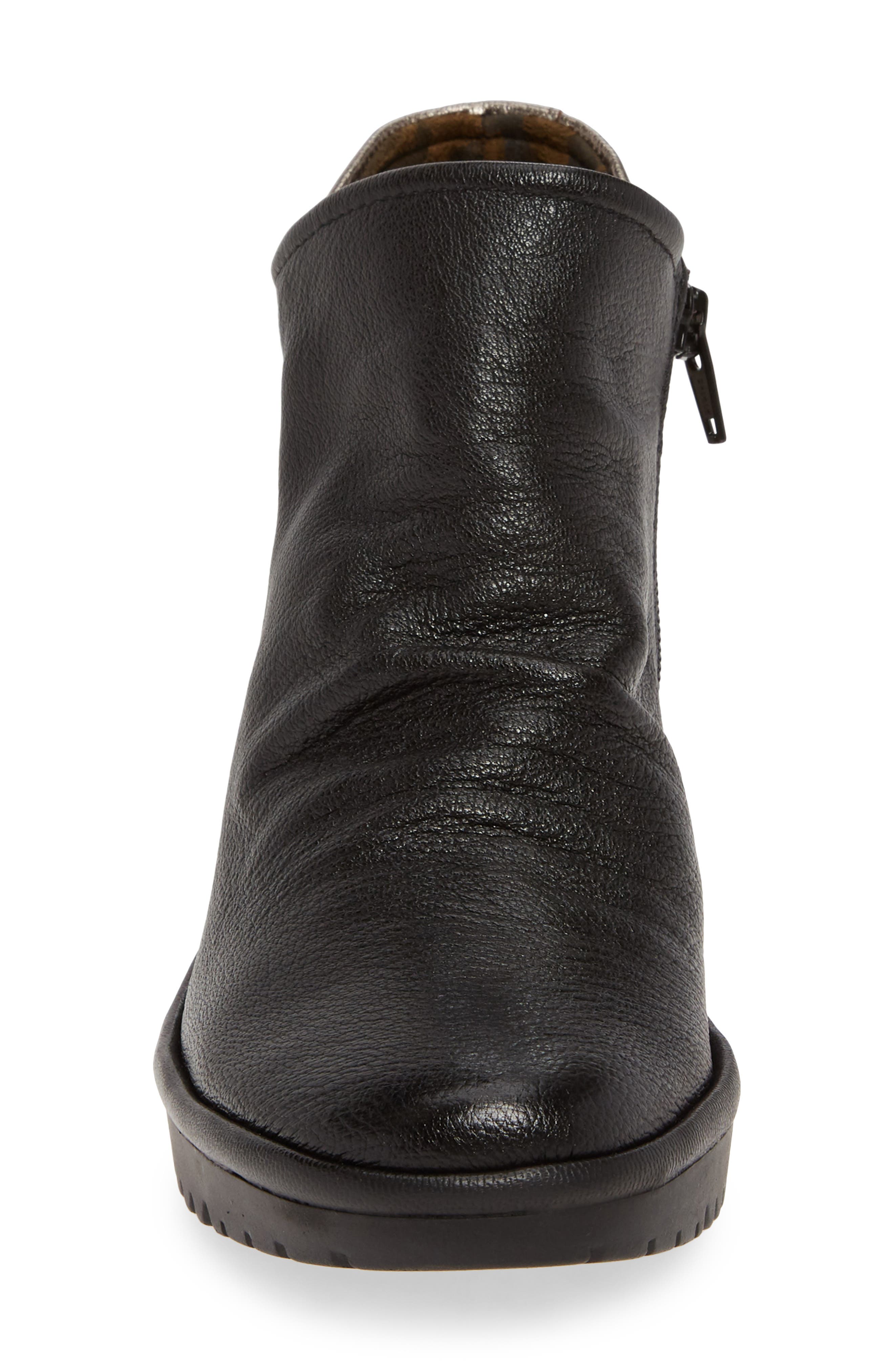 Wezo Bootie, Alternate, color, BLACK/ BRONZE LEATHER