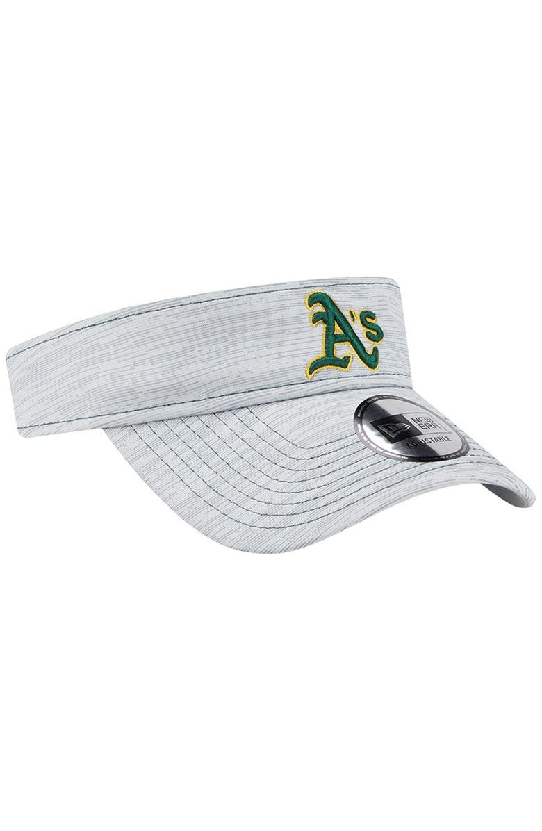 New Era Men's New Era Gray Oakland Athletics Adjustable Visor, Alternate, color, Gray