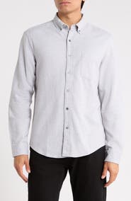 DENIM AND FLOWER Cotton Flannel Button-Up Shirt