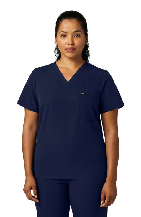 Rhena Women's 1-Pocket Slim V-Neck Scrub Top