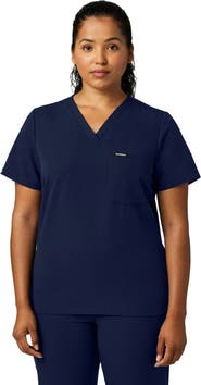 JAANUU Rhena Women's 1-Pocket Slim V-Neck Scrub Top