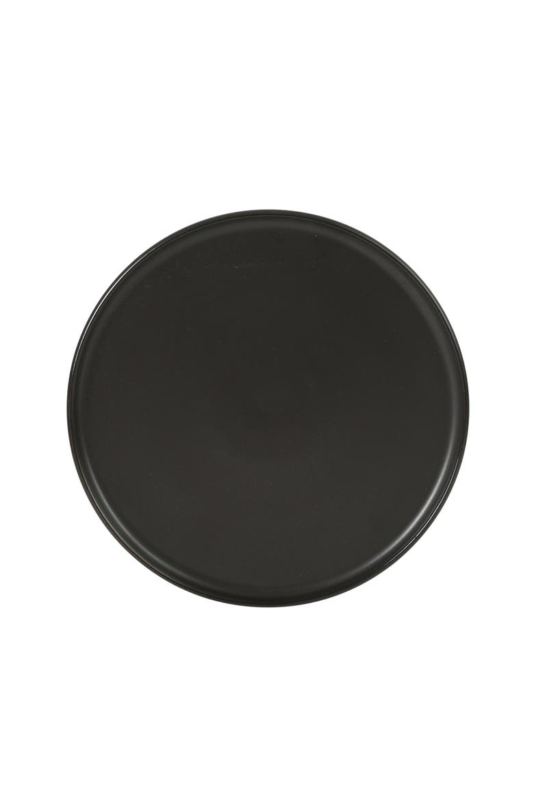Bayou Moon 16-Piece Matte Reactive Glaze Stoneware Dinnerware Set, Alternate, color, Matte Black