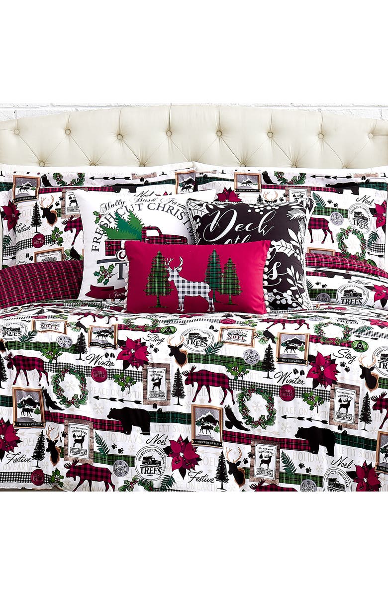 SOUTHSHORE FINE LINENS Holiday Merry Town Comforter Set, Alternate, color, Merry Town Christmas
