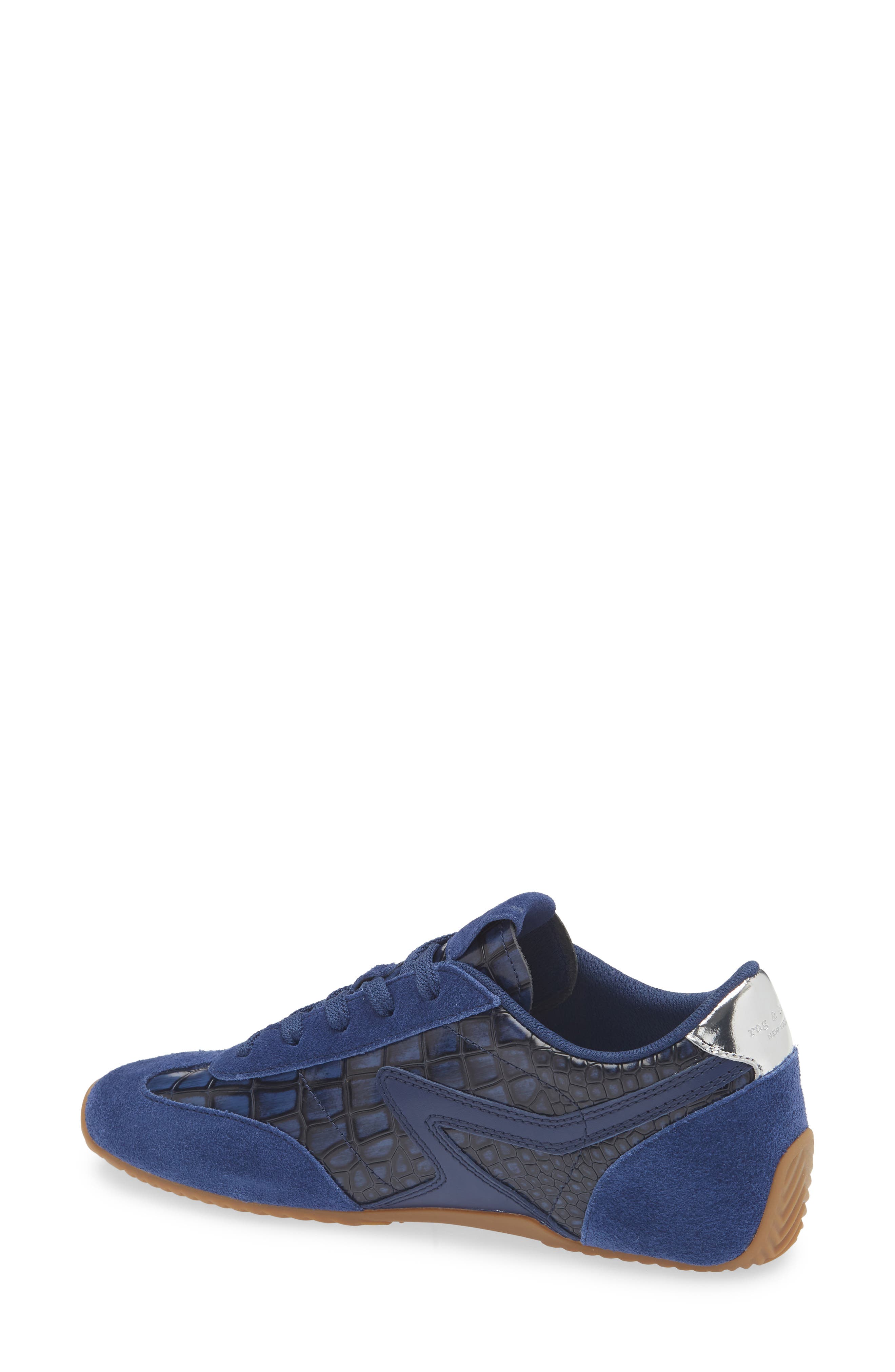rag & bone Retro Runner Slim Ultra Sneaker, Alternate, color, Indigo Croc