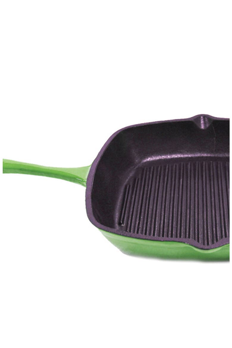 Neo 3-Piece Enameled Cast Iron Set, Alternate, color, GREEN/BLACK
