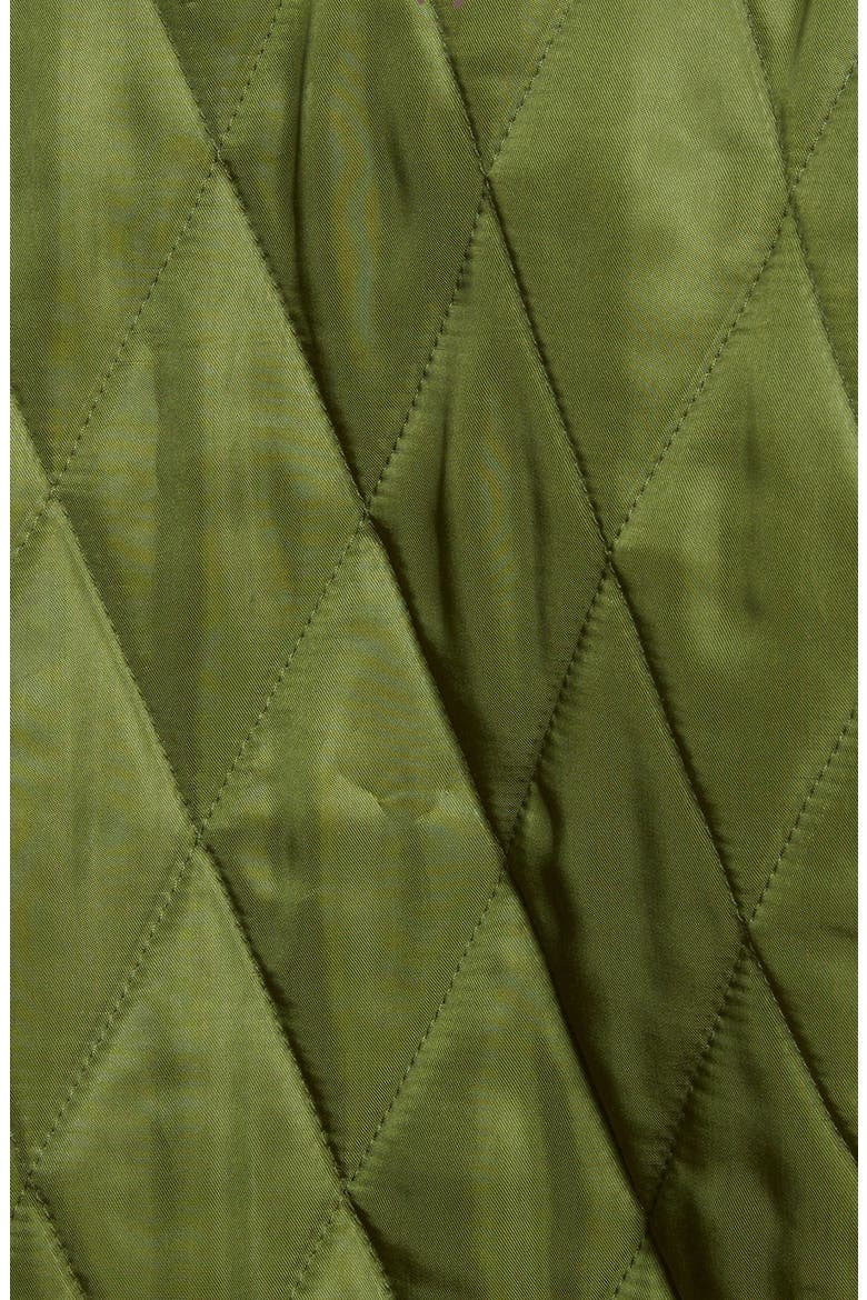 Reversible Embroidered Tech Satin Bomber Jacket, Alternate, color, DEEP GREEN