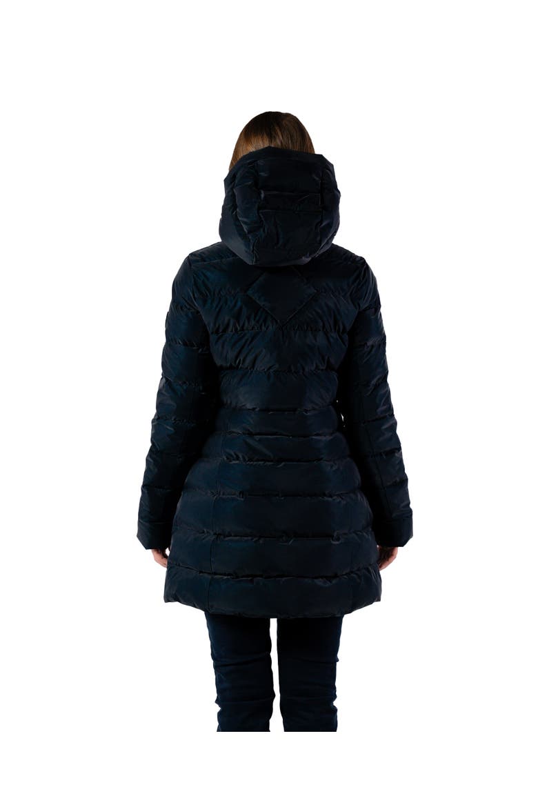 Women's Long Robin Medium Weight Coat EXTRA LONG SLEEVES!, Alternate, color, BLUE DIAMOND