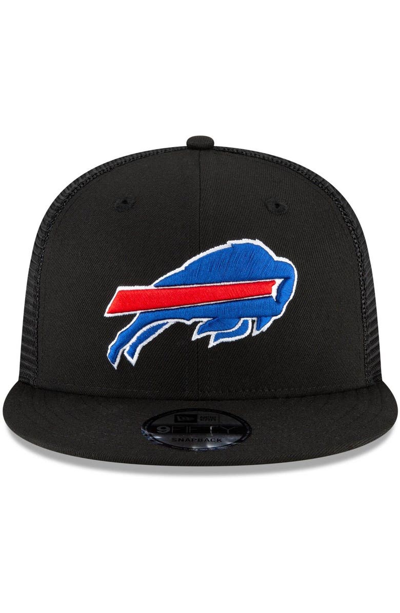New Era Men's New Era Black Buffalo Bills Shade Trucker 9FIFTY Snapback Hat, Alternate, color, 