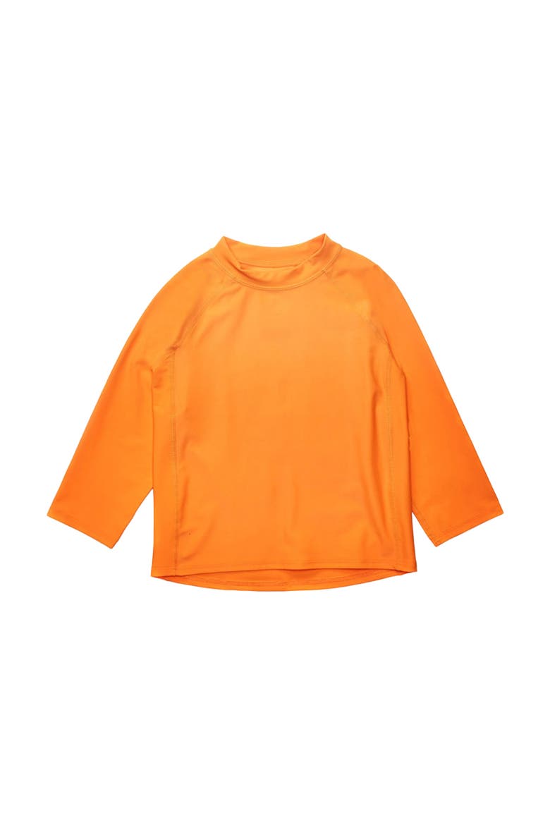Long Sleeve Rash Guard, UPF 50+ Swim Shirt, Main, color, ORANGE