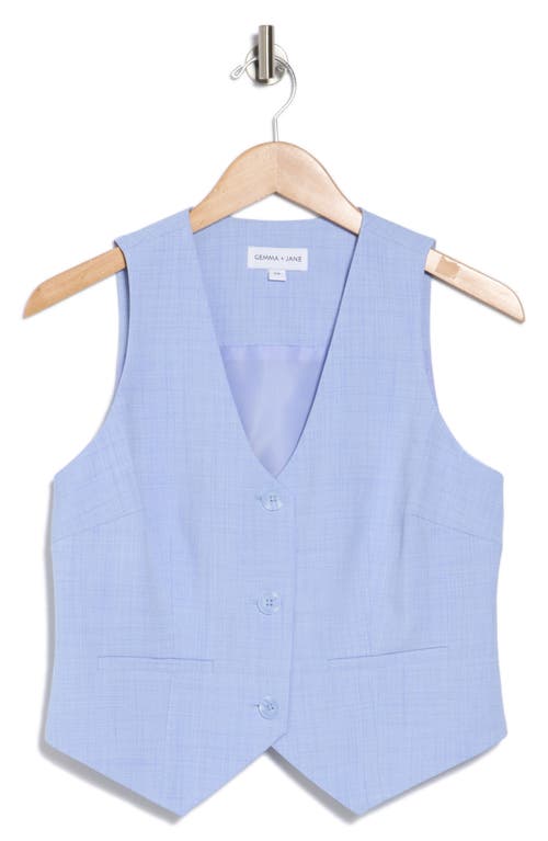 Gemma + Jane V-neck Vest In Blue
