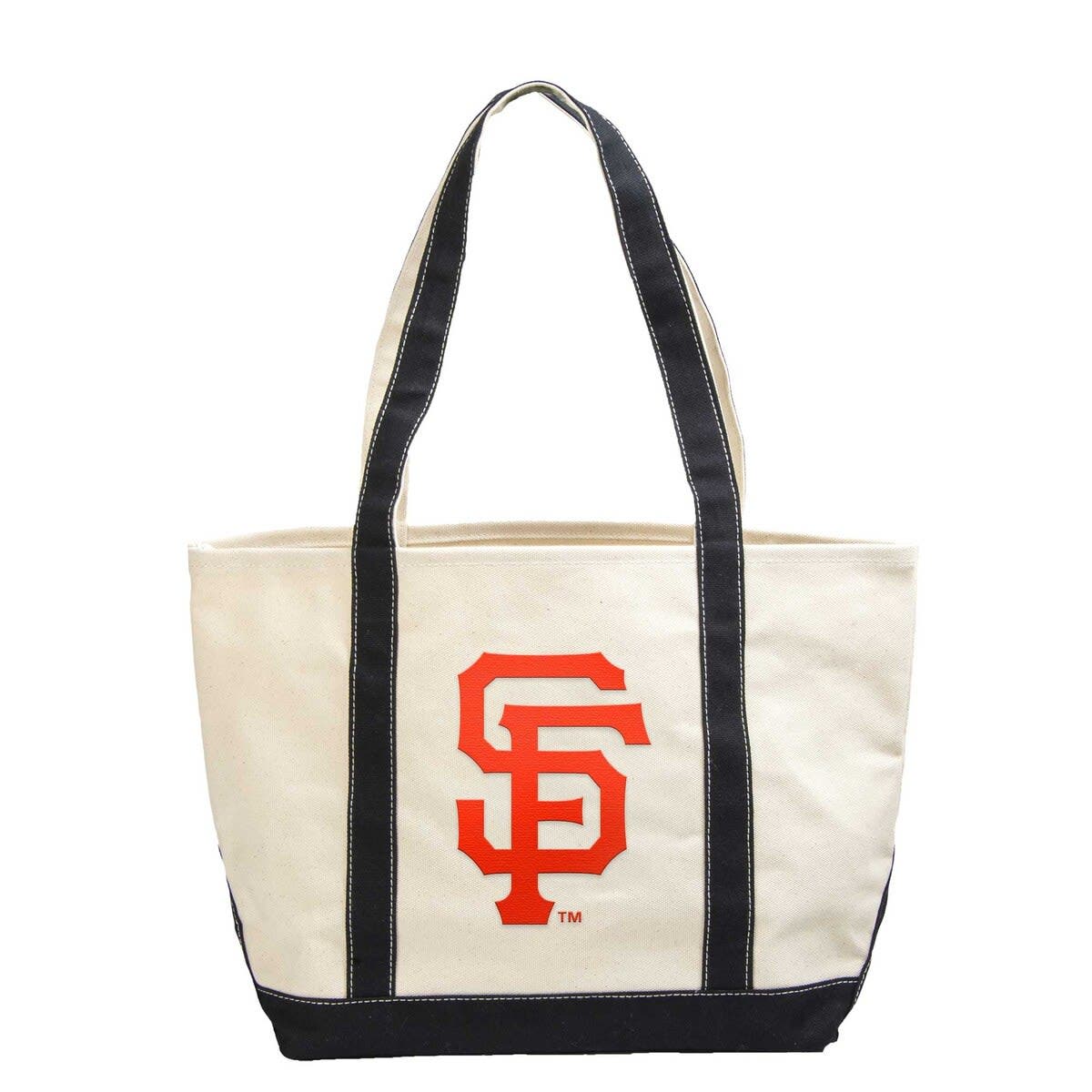 LOGO BRANDS San Francisco Giants Canvas Tote Bag, Main, color, Cream