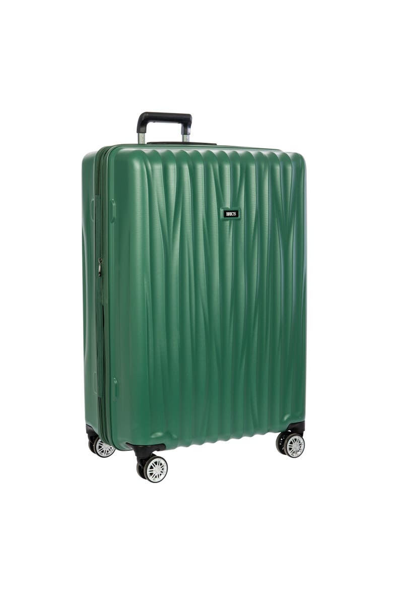 Cervia Hardside Expandable 30" Large Checked Spinner Luggage, Alternate, color, Dark Emerald