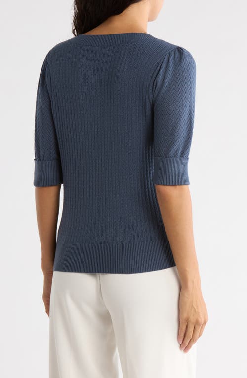 Dr2 By Daniel Rainn Pointelle Stitch Sweater In Black