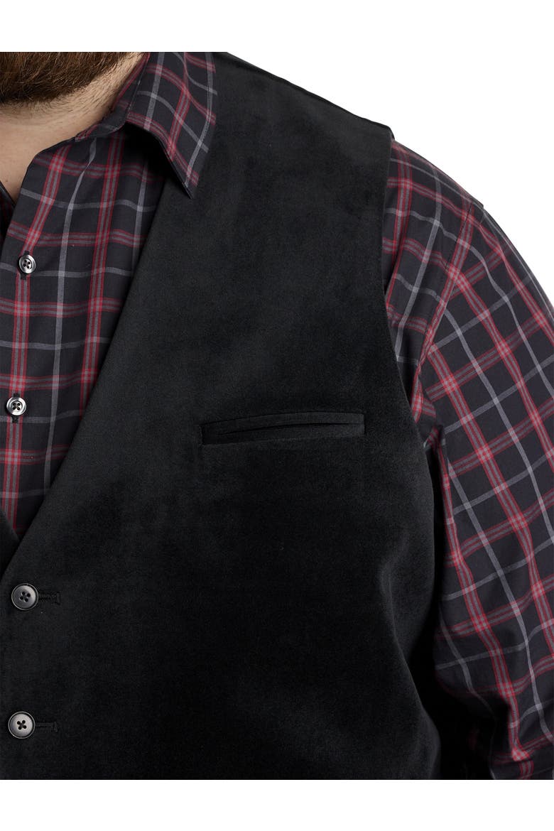 Velvet Vest, Alternate, color, BLACK