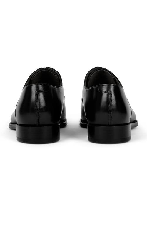 Anthony Veer Regent Cap-toe Oxford In Obsidian Black