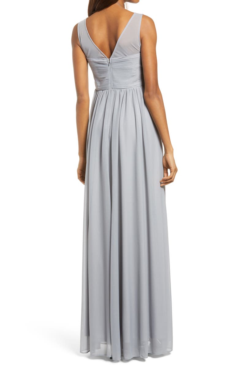 BIRDY GREY Ryan Sleeveless Empire Waist Gown, Alternate, color,