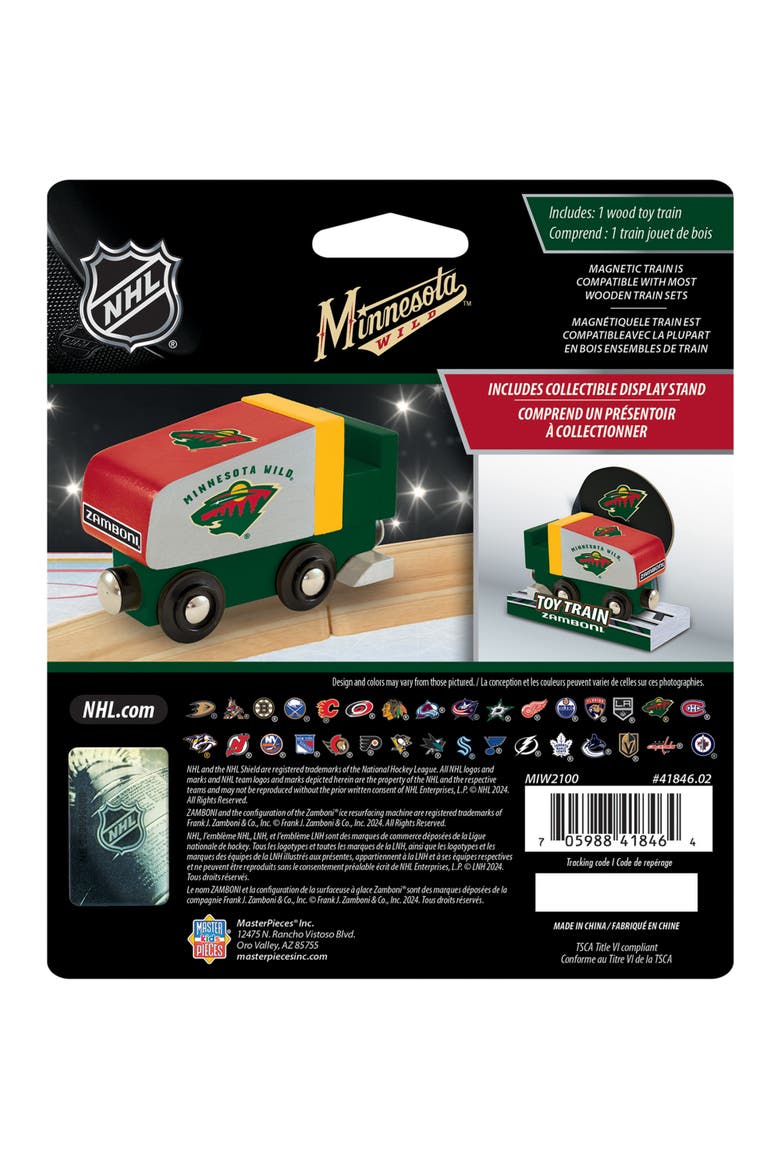 Minnesota Wild Toy Zamboni Train Engine, Alternate, color, Multicolor