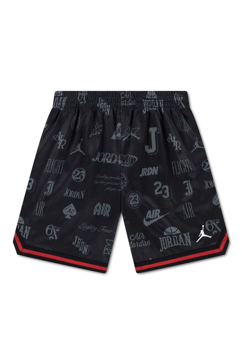 Kids' Taped MJ Mesh Shorts, Main, color, BLACK