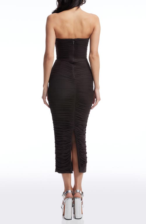 DRESS THE POPULATION DRESS THE POPULATION FERRA STRAPLESS COCKTAIL DRESS