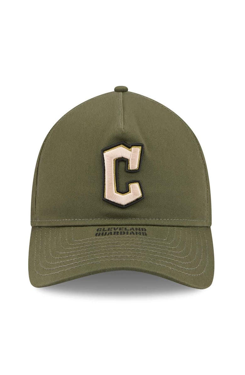 New Era Men's New Era  Olive Cleveland Guardians 2026 Armed Forces Day 9TWENTY Adjustable Hat, Alternate, color, Olive