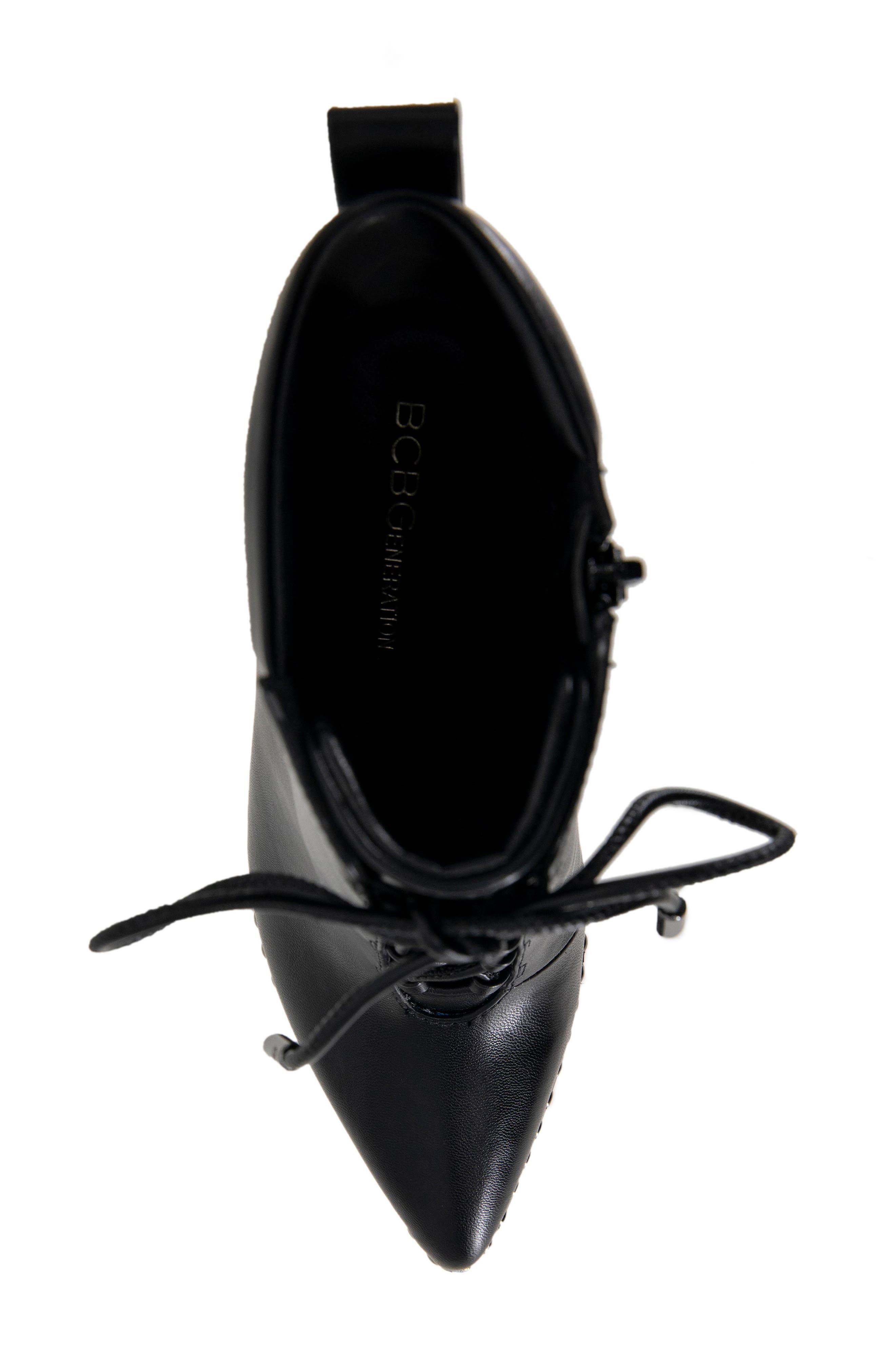 BCBGeneration Hinna Pointy Toe Lace-Up Bootie, Alternate, color, 