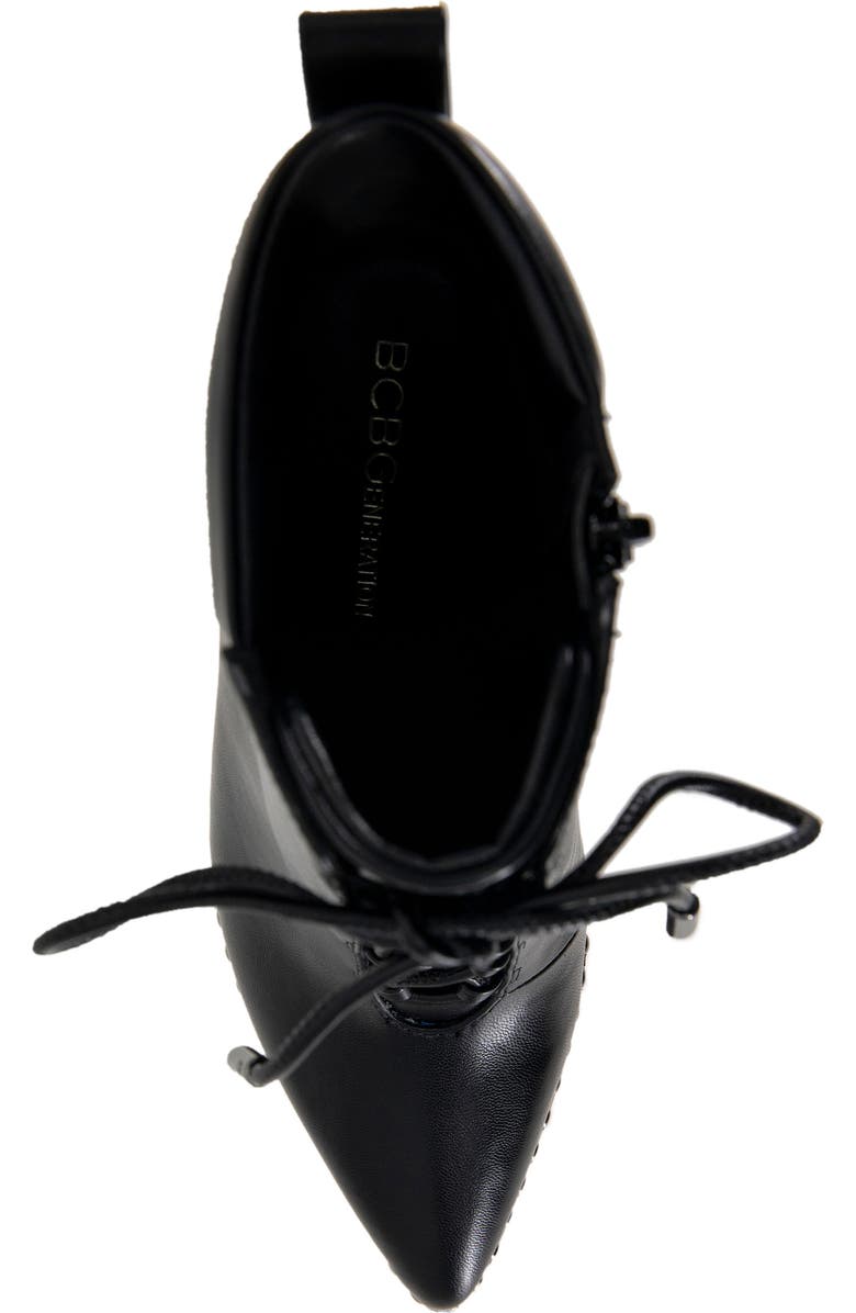 BCBGeneration Hinna Pointy Toe Lace-Up Bootie, Alternate, color,