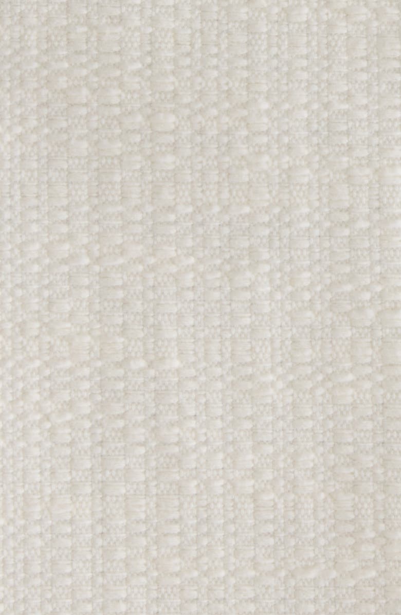 Givenchy Crystal & Imitation Pearl Button Shawl Collar Tweed Jacket, Alternate, color, White