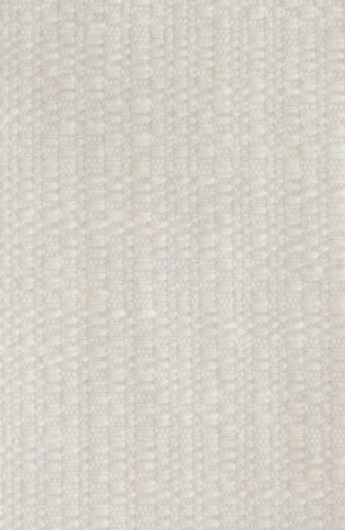 Givenchy Crystal & Imitation Pearl Button Shawl Collar Tweed Jacket In White