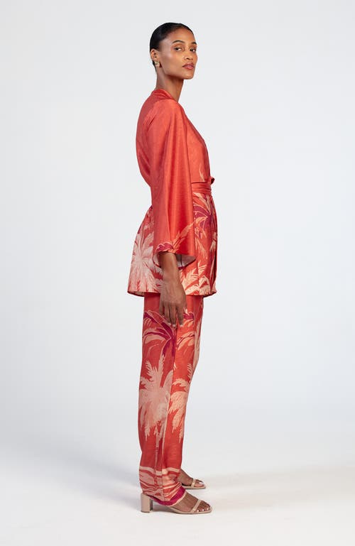 Diarrablu Mini Kimono Coverup Coco Terracota In Coco Terracota