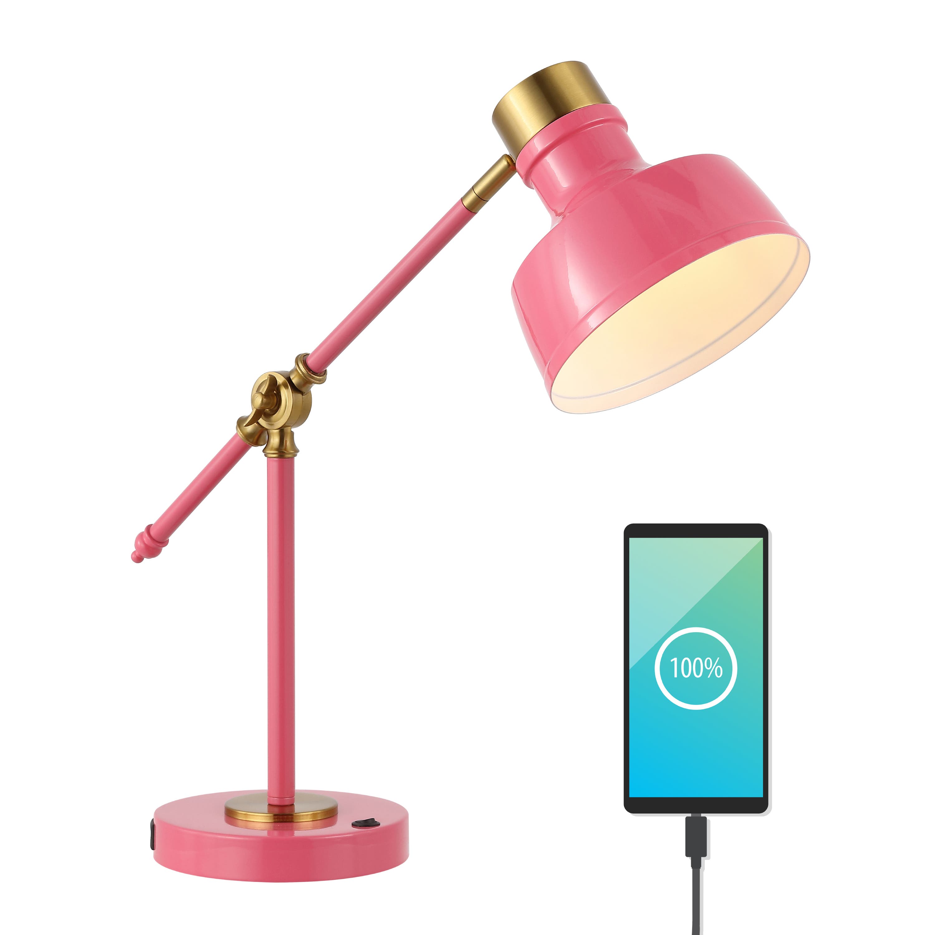 Pink/Brass Gold