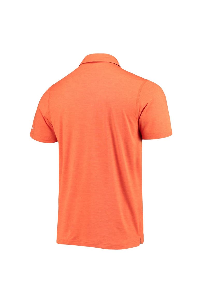 Men's Columbia Orange Clemson Tigers Tech Trail Omni-Shade Polo, Alternate, color, Orange