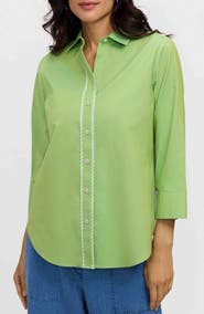 Foxcroft Marni Trim Shirt