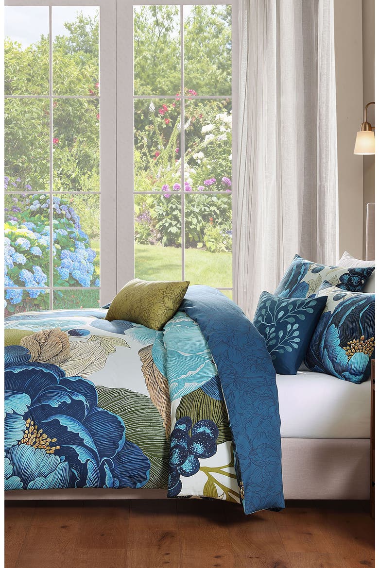 Teal Tapestry Comforter Set, Alternate, color, BLUE